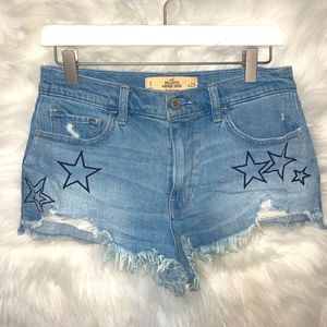 Hollister Co High Rise Vintage Denim Short